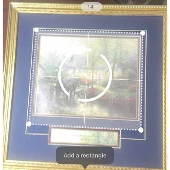Authentic Thomas Kinkade Sunday Outing Picture with certificate and Frame